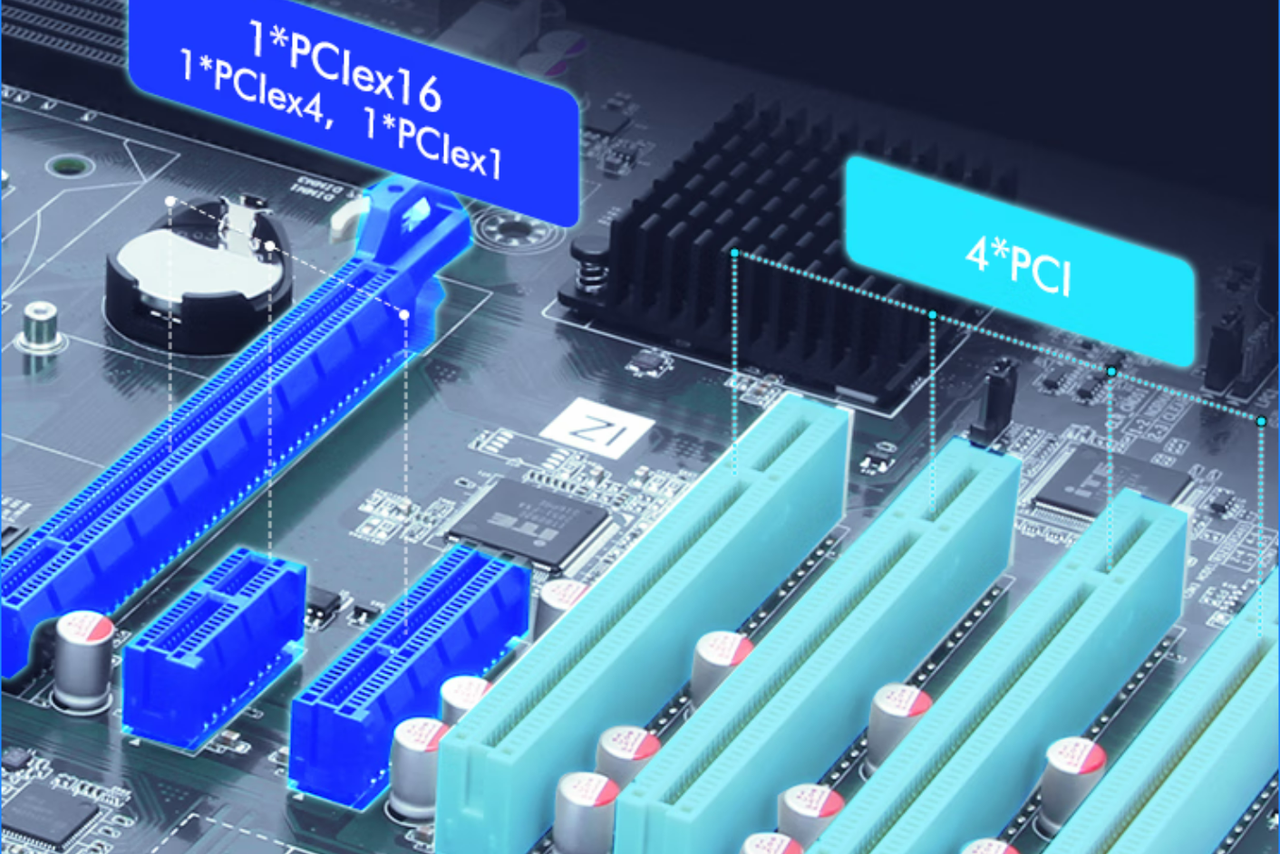 4个PCI插槽：支持扩展数据采集卡。