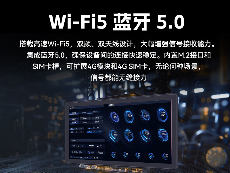 18.5英寸工业平板电脑,高清显示触摸工控一体机,DTP-1859-3568