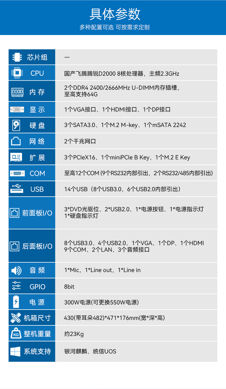 国产飞腾工控机,三显麒麟统信系统工业电脑主机,DT-610X-TD2KMB.jpg