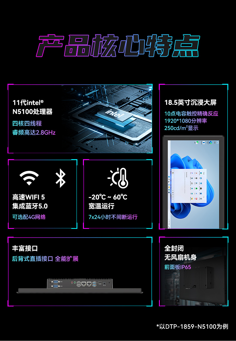 18.5寸触摸工控一体机,工业一体机电脑厂家,DTP-1859-N5100.jpg