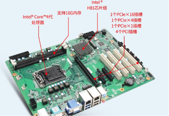 东田4U多PCI工控机主板.png