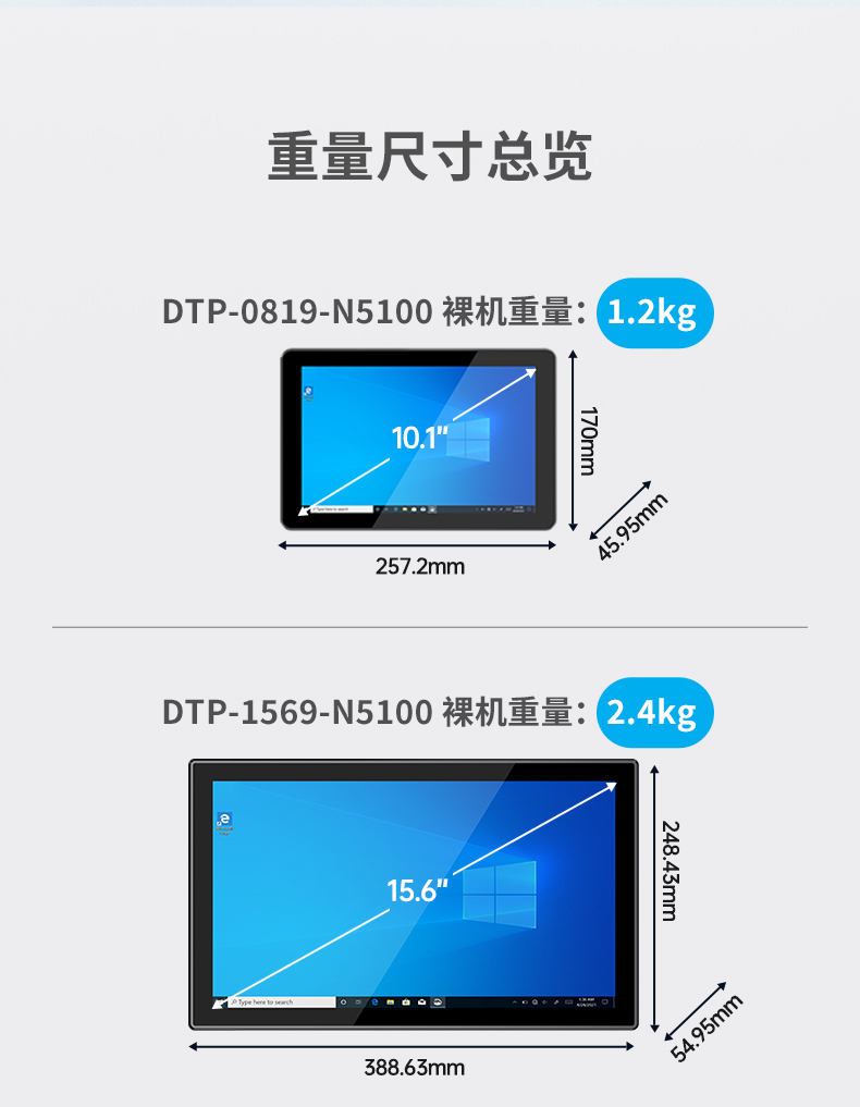 10.1/15.6/21.5寸工业平板电脑,IP65防护,10点电容触控屏,DTP-1569-N5100.jpg