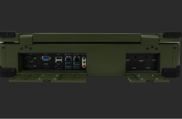 东田军绿色双屏加固笔记本端口.png 东田军绿色双屏加固笔记本端口.png