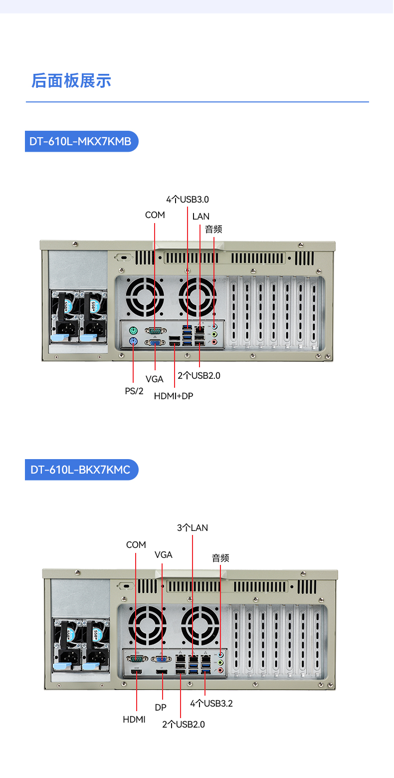 东田4U国产化工控机,兆芯KX-7000系列CPU,原生支持麒麟/UOS系统,DT-610L-MKX7KMB.jpg