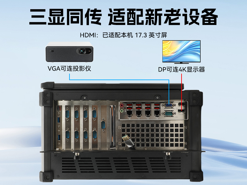 17.3英寸下翻便携机,酷睿Ultra工控运维主机,DTG-1417ZD-WW880MA