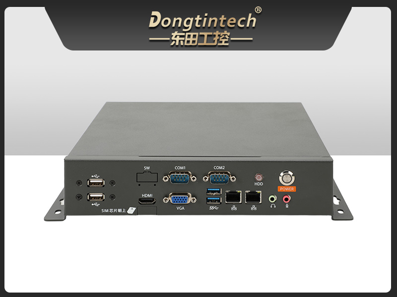 国产轻薄桌面式工控机,海光3350双网口工业主机,DT-2104S-M3350MC