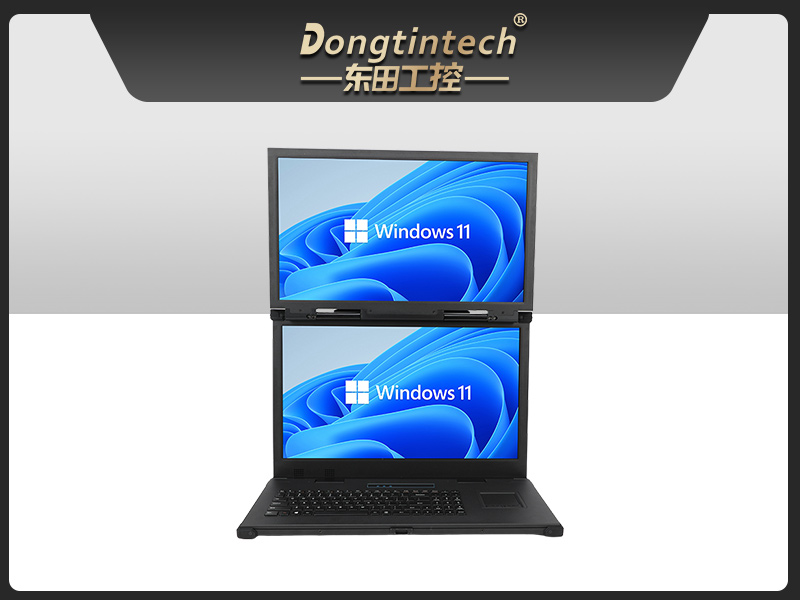 工业双屏便携机,3个2.5G网口多扩展加固本,DTG-2215ED-JQ670MA