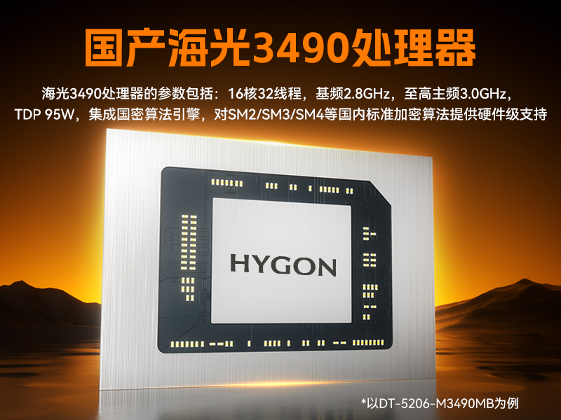 东田国产壁挂工控机,海光3490主机电脑,DT-5206-M3490MB