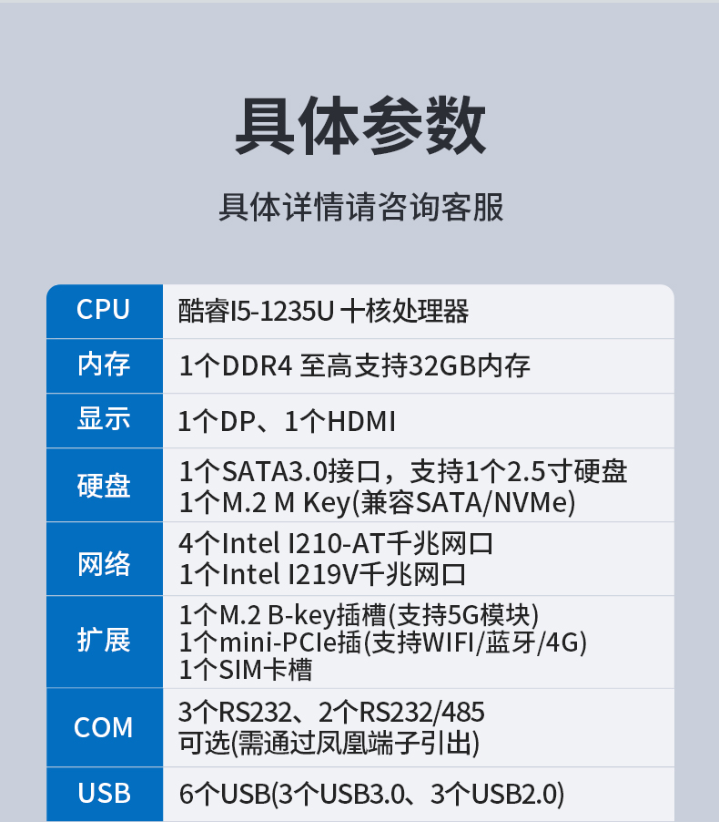 嵌入式无风扇工控机,5千兆网口工控机,DTB-3096-1235U.jpg