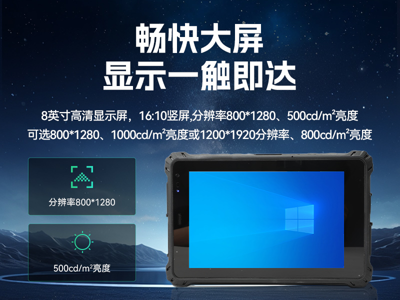 三防工业平板,赛扬N5100低功耗终端,DTZ-I0801F-N5100