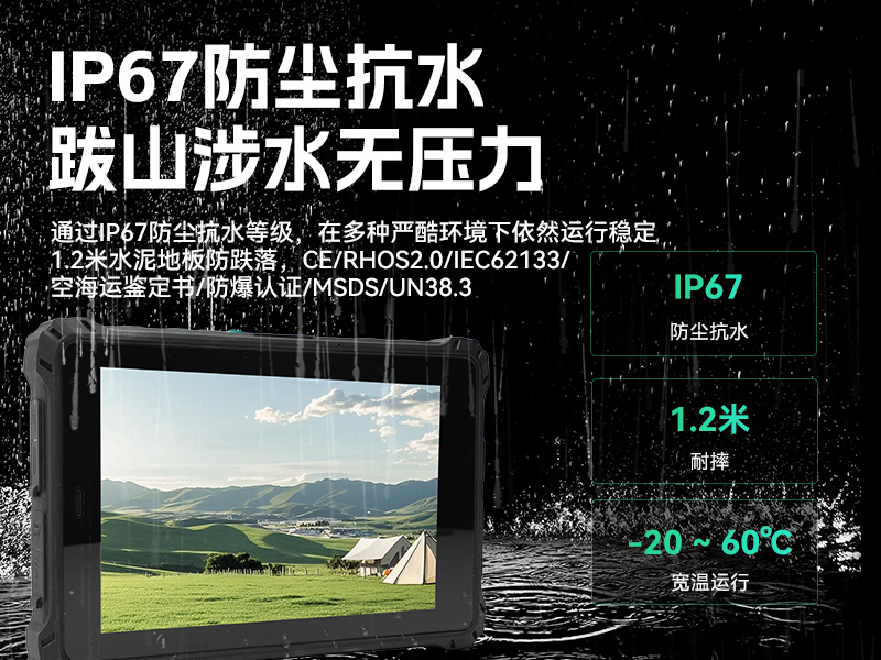 三防工业平板,赛扬N5100低功耗终端,DTZ-I0801F-N5100