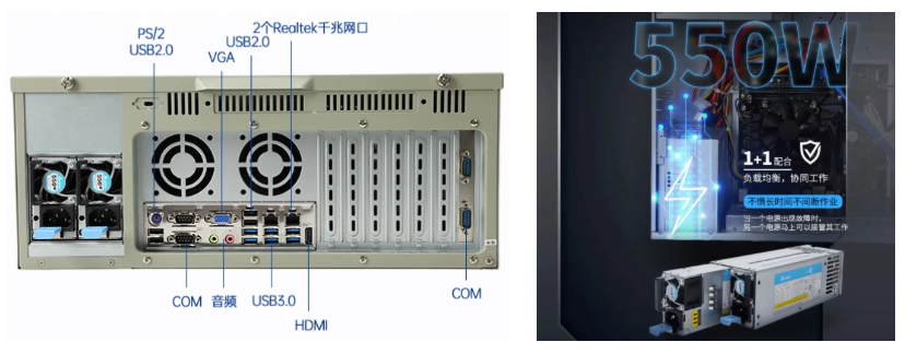 东田4U工控机端口与冗余电源.png