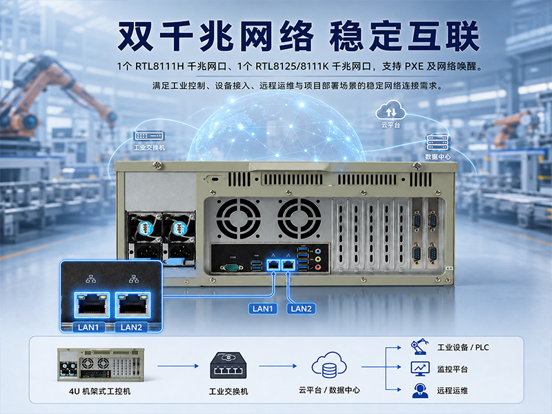 兆芯KX-7000全高扩展工控机,DDR5多PCIe,DT-610L-MKX7KMB2