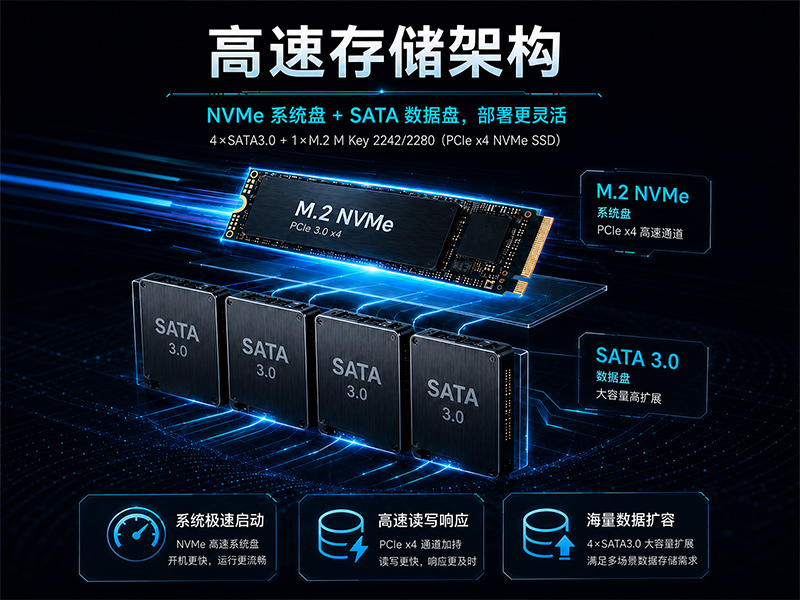 AMD 2U工业电脑,DDR5 ECC三网口上架主机,DT-61025-B650MB